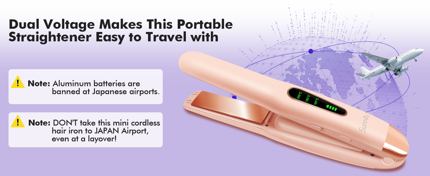 wireless straightener hair mini