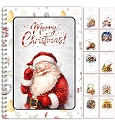 Santa Christmas Gift Card Book for Her, Holiday gift card holder book, Christmas Gift Book with G...