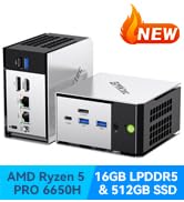 gmktec mini pc ryzen 5 pro 6650h budget 16gb ddr5 ram memory 512gb ssd storage gaming desktop