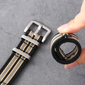 20mm 22mm Quick Released Nylon Watch Band with Stainless Steel Buckle