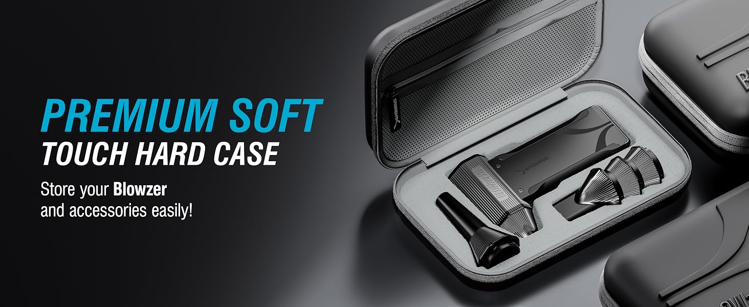 PREMIUM SOFT TOUCH HARD CASE Store your Blowzer and accessories easily!