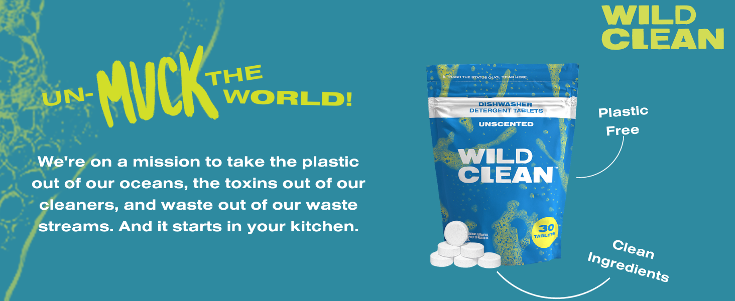Plastic Free, Clean Ingredients, Natural Dishwasher