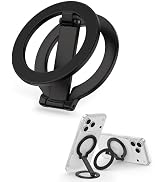Magnetic Phone Grip for Magsafe, Foldable 360°Rotation Kickstand Mag Safe iPhone Stand, Dual-Side...
