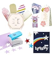 BAOFALI 2Pcs /Set Star Puncher and 4-in-1 Tag Punch for 1.4x1.4inch Star Punch, Paper Punches Sca...