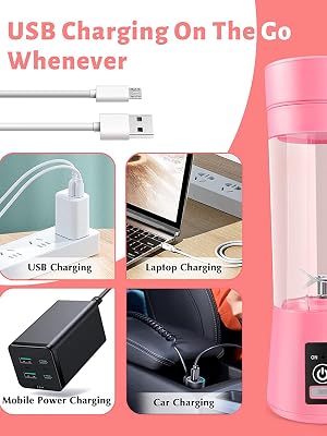 The Tukribish Portable Blender is super easy to charge , it came with a USB cable inside the box.