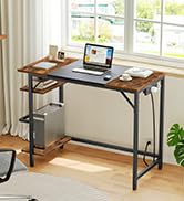 HOOBRO Computer Desk, Home Office Desk with Power Outlet