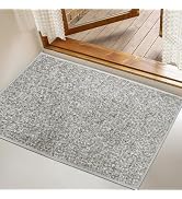 Yancorp Front Door Mat Indoor Entrance for Inside Entry 17" x 29.5" Non-Slip Welcome Mat Rubber B...