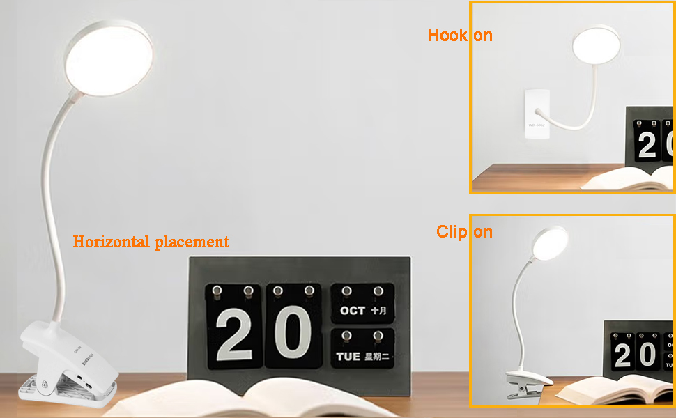Multi positions reading lamp