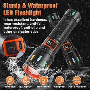 high powered flashlight; 100000 lumen flashlight; linterna led de alta potencia 500000 lumens
