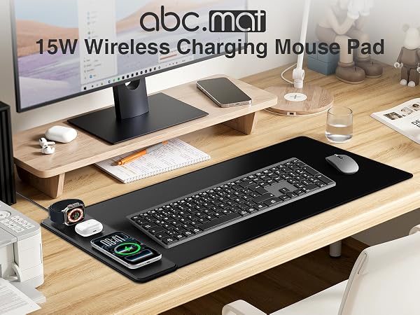 Magnetic Wireless Charging Mouse Pad