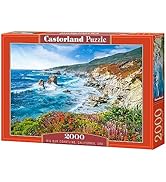 CASTORLAND 2000 Piece Jigsaw Puzzles, Big Sur Coastline, California, USA, Coastal Landscape
