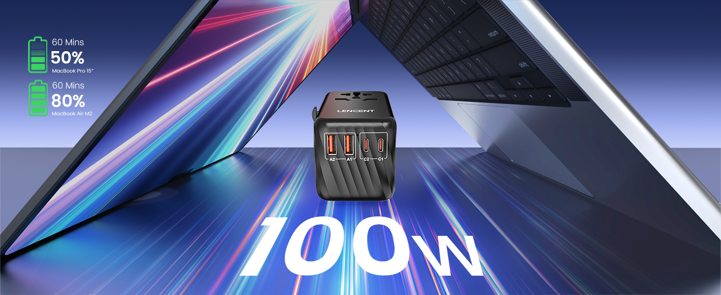 100W