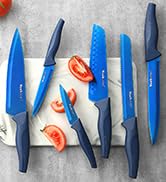 6 piece blue knife