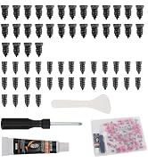 YGDMD 60PCS Tire Repair Rubber Nail Kit with 2 Sizes,Self-Service Tire Plug Kit Includes Screw in...