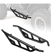 KEMIMOTO Nerf Bars Rock Sliders, Heavy Duty Black Tree Kickers Side Steps Nerf Bars Compatible wi...