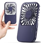 Otlonpe Mini Portable Handheld Fan, Small Rechargeable Pocket Travel Fan with Hand Held Desktop M...
