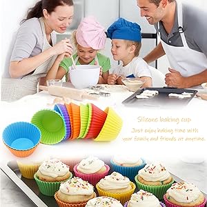 Non-stick Muffin Cupcake Liners Holders Set for Party Halloween Christmas Bakery Molds Supplies
