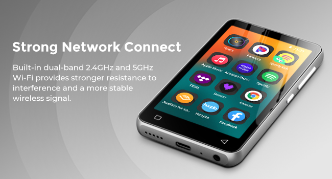 mp3 player with bluetooth and wifi
