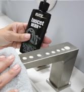 metal polish cleaning surface care kitchen bath faucets fixtures clean shiny waterproof no scratch