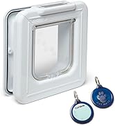Cat Mate Elite I.D Disc Cat Flap with Timer Control (305) - Compatible with Pet Mate I.D Discs, f...