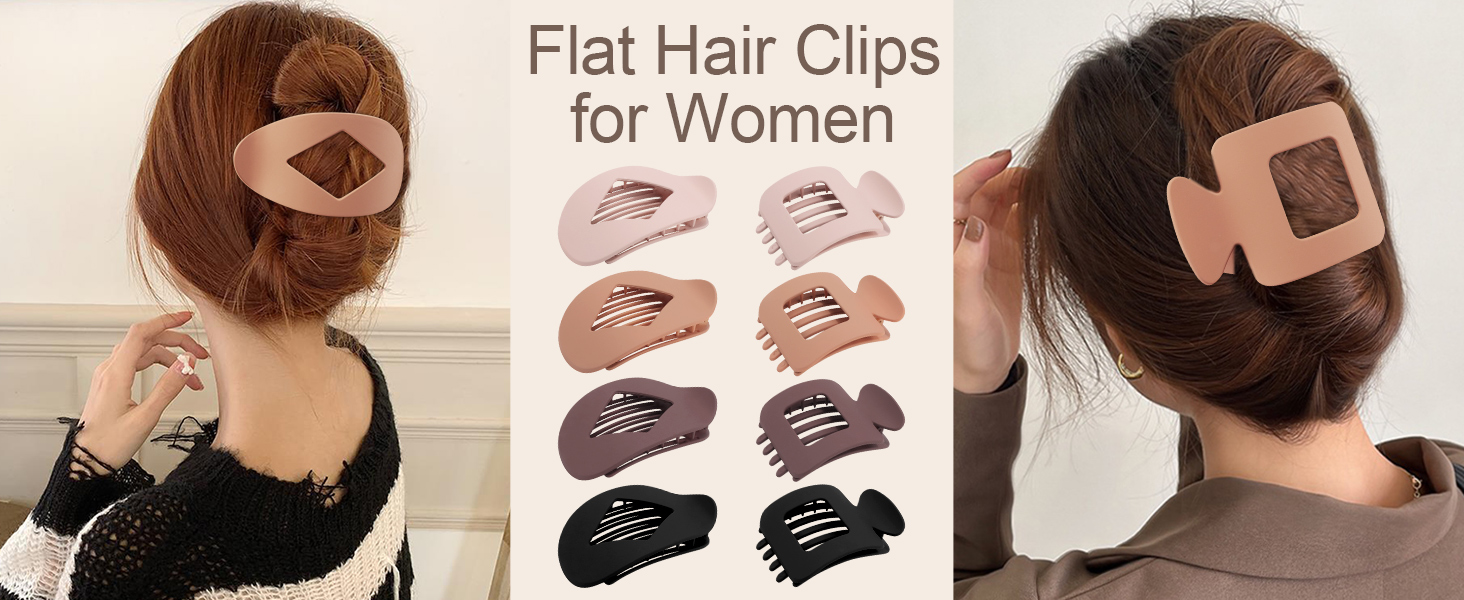 flat claw clips