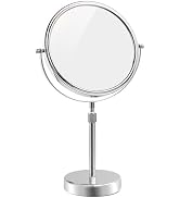 Nicesail Tabletop Makeup Mirror 8 Inch Double-Sided with 7X Magnification, Freestanding Mirror wi...