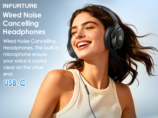 wired noise cancelling headphones