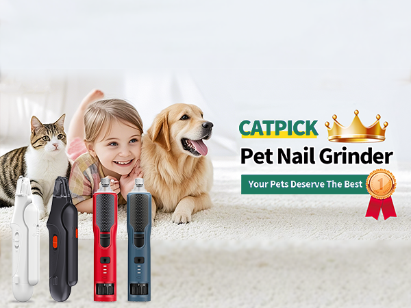 7-Speed 360° LED Strong Light Dog Nail Trimmer