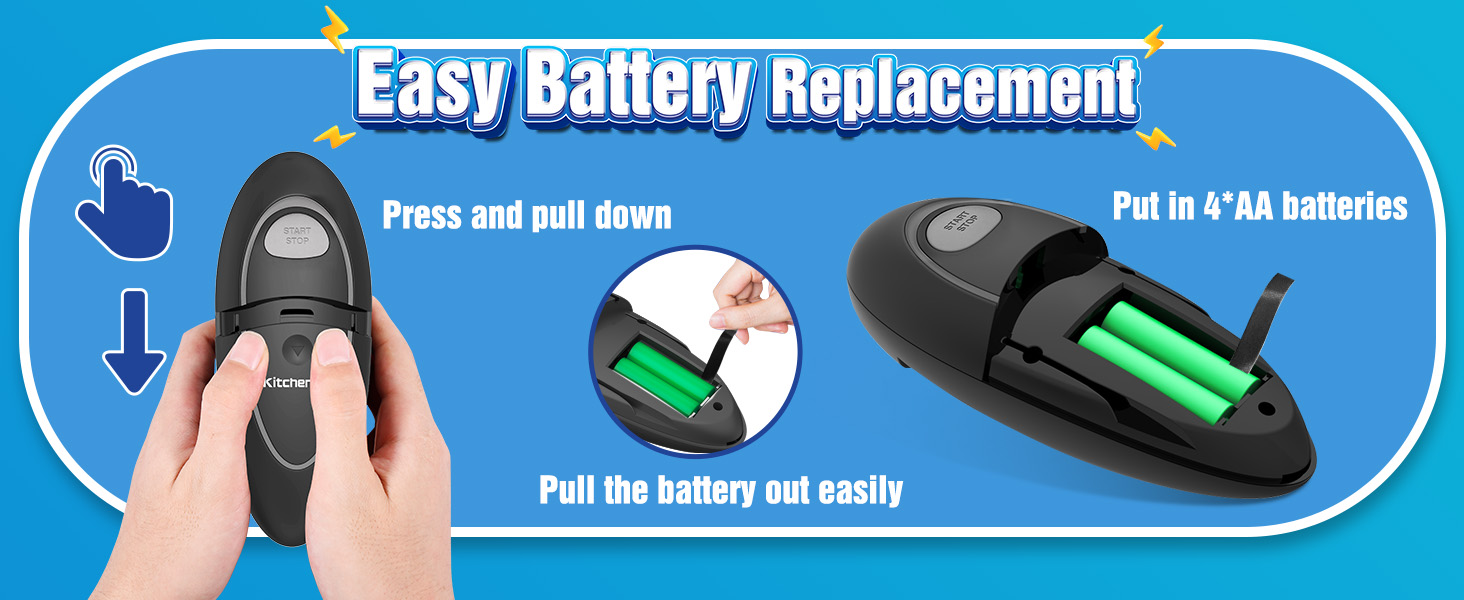 handheld electric can opener, one touch can opener, left handed can opener