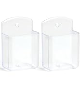 SIBRANT 2 Pcs Remote Control Holder Wall Mount, TV Controller Holder, Self Adhesive Remote Holder...
