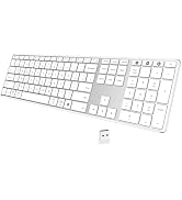 AUSDOM Wireless Bluetooth Keyboard, Multi-Device USB C Rechargeable, Low-Profile Slim Computer Ke...