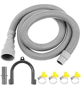 Mikikit Efficient Drainage Hose for Washing Machine Long Hose Replacement for Washer Easy Install...