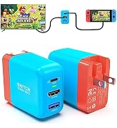 Switch Dock Charger for Nintendo Switch, Mirabox 36W Portable TV Docking Station with 4K@60Hz HDM...