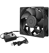 Qirssyn 120mm x 38mm 110V 220V AC Powered Variable Speed Fan Cooling Components for Receiver Xbox...
