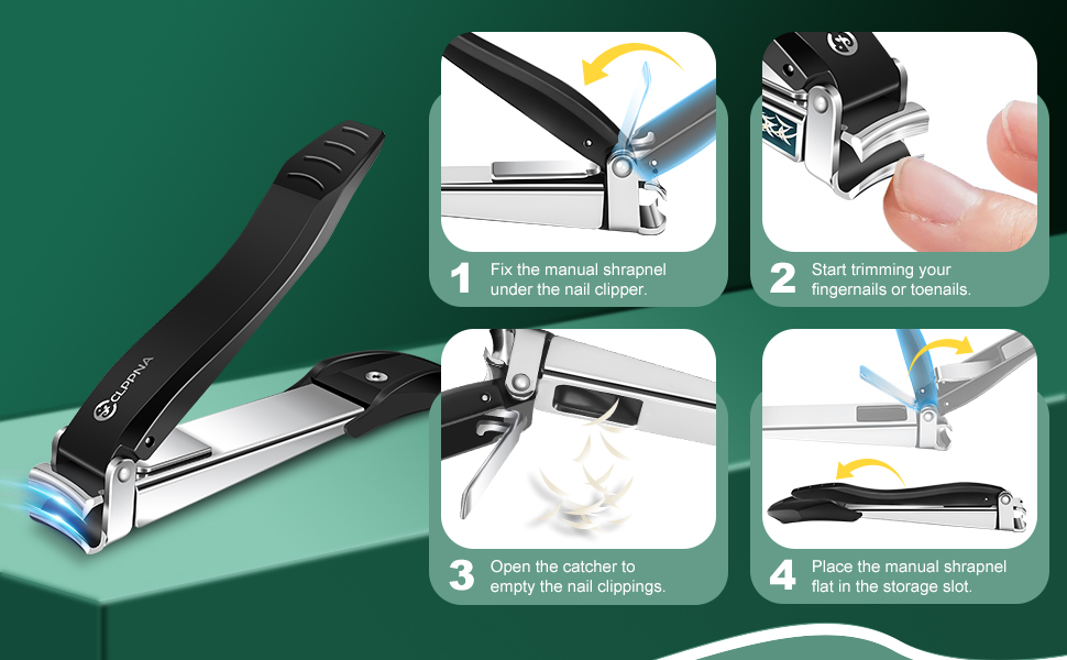 nail clippers with catcher
