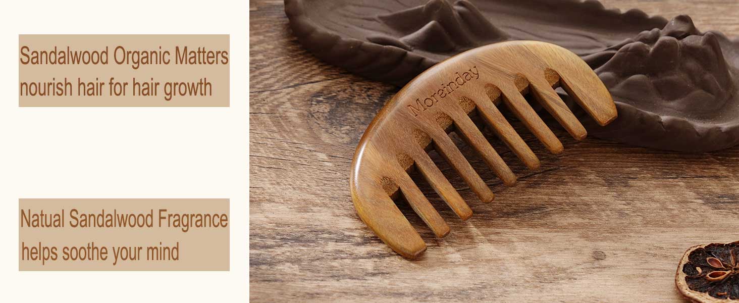 wide tooth wooden comb