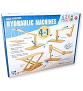 PATHFINDERS STEM Kit- Hydraulics 4-in-1– Build 4 Hydraulic Machines | Engineering Model Kit for K...
