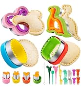 Sandwich Cutter for Kids 22 Pcs (LARGE), Nifogo Sandwich Maker, Cookie Cutters and Sealer Set, Br...