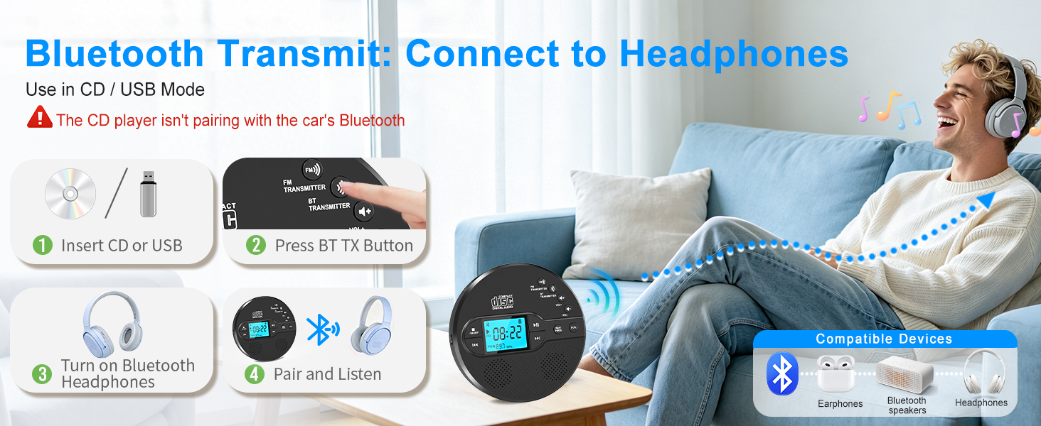 usb cd player for car