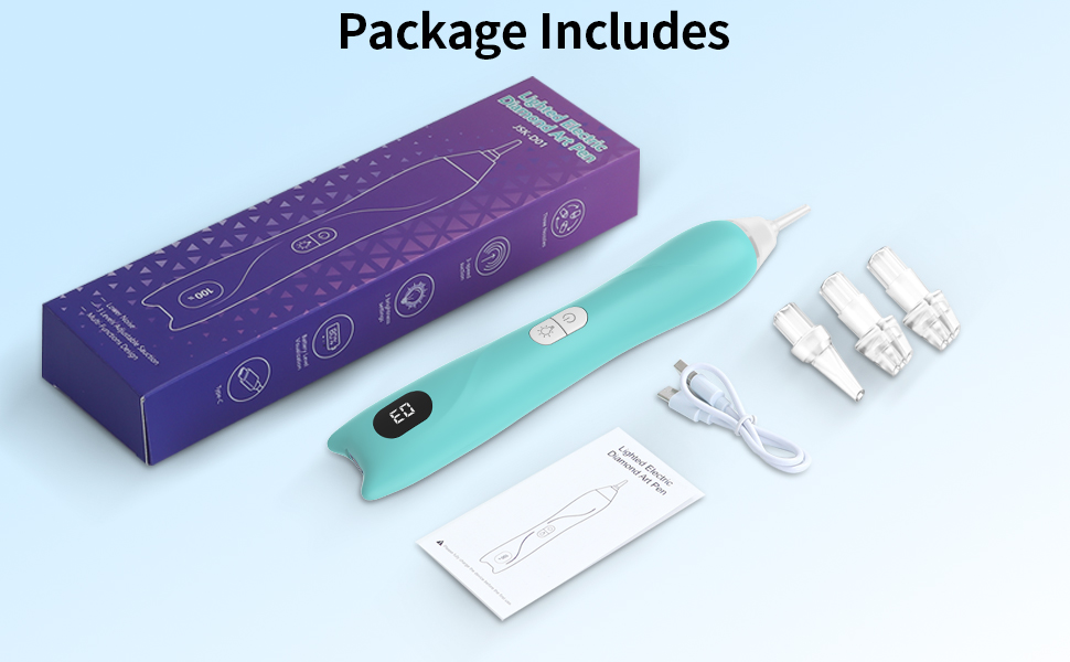 Rechargeable Diamond Art Tool with Vacuum Pickup, No Wax