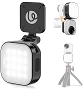 Ulanzi IN07 Mini Magnetic LED Vlogging Light for Insta360 GO Ultra Accessories, 1/4" Mount Waterp...