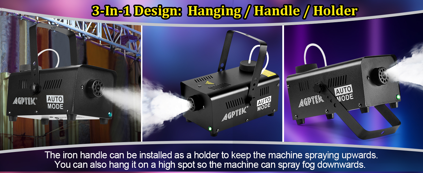 Automatic Spray Smoke Machine with Colorful LED Light Effect