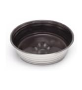 Loving Pets - Le BOL Dog Food Water Bowl Enamel Ceramic Bowl No Tip Stainless Steel Pet Bowl No S...