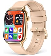 EGQINR Smart Watch (Answer/Make Call), 1.68" Fitness Tracker Smartwatch for Android iOS with Bloo...