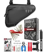 NOVASPARK Bicycle Repair Kit with Water-Resistant 2L Bike Frame Bag, All-in-One Portable Maintena...