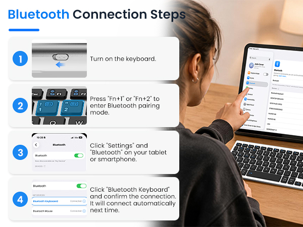 bluetooth keyboard with trackpad
