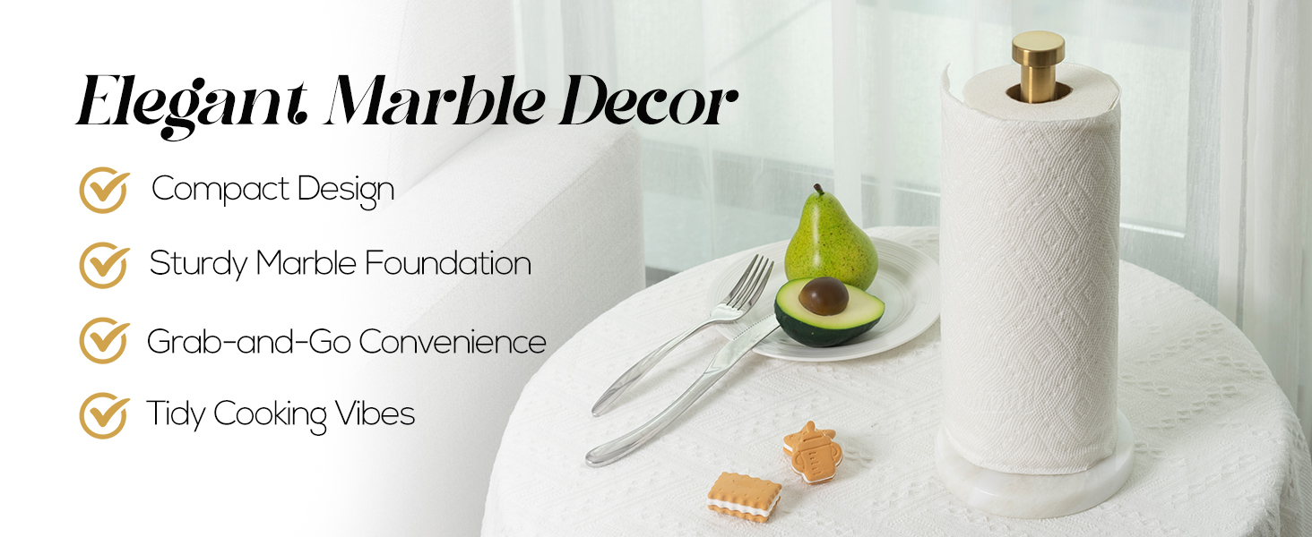 marble paper towel holder