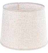 GO&SO Oatmeal Linen Drum Lamp Shade - 11