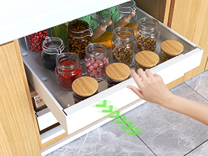 pull out cabinet organizer for plates
