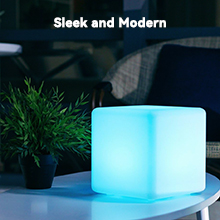 mr.go led rechargeable cube light - sleek and modern design